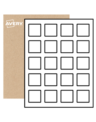 Square Labels By The Sheet