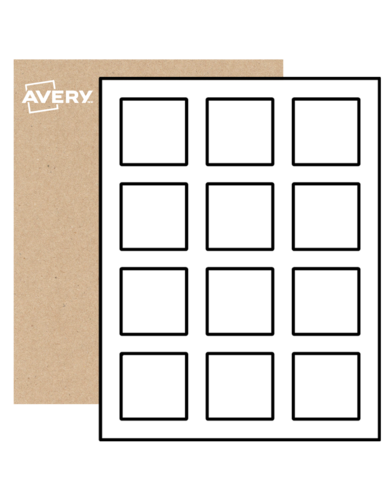 Square Labels By The Sheet