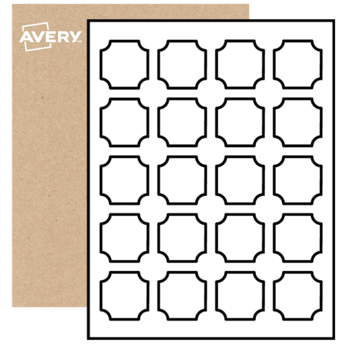 Scalloped Labels By The Sheet