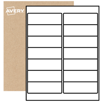 1-1/3" x 4" Blank Rectangle Labels | Avery