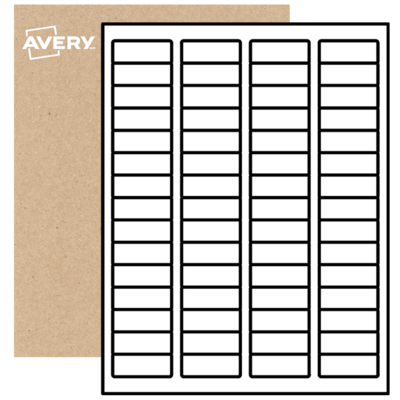 Printable Rectangle Labels, Freezer Safe Paper, 2/3" x 1-3/4" | Avery