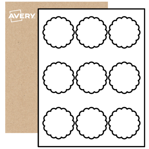 Scalloped Labels By The Sheet