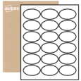 Oval Labels By The Sheet