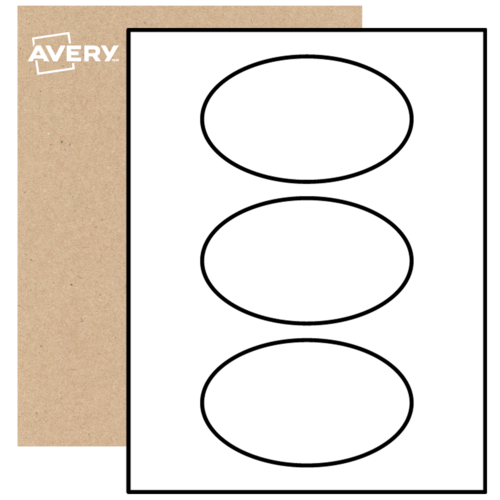 Oval Labels By The Sheet