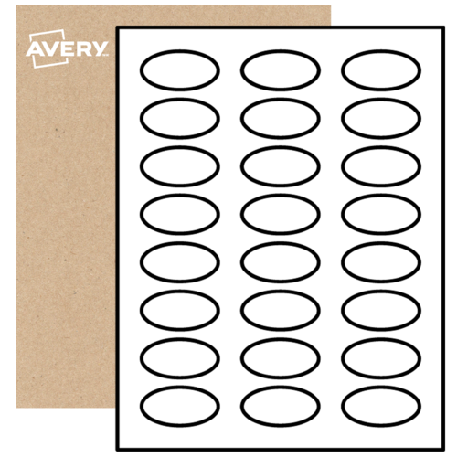 Oval Labels By The Sheet