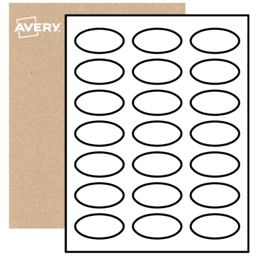 Oval Labels By The Sheet