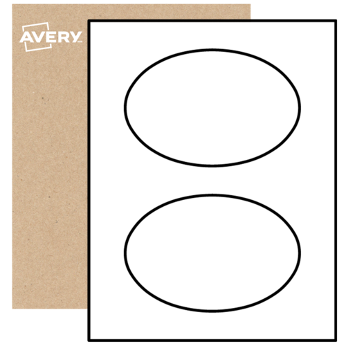 Oval Labels By The Sheet