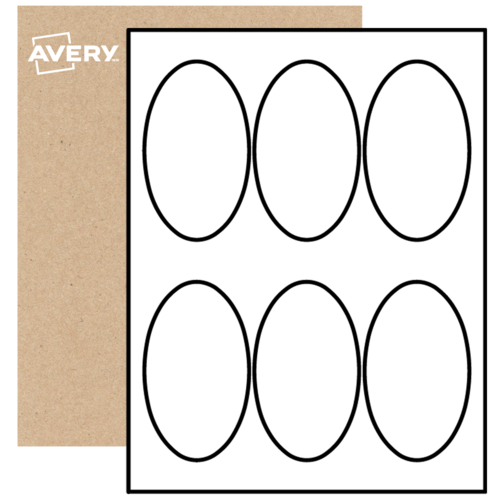 Oval Labels By The Sheet