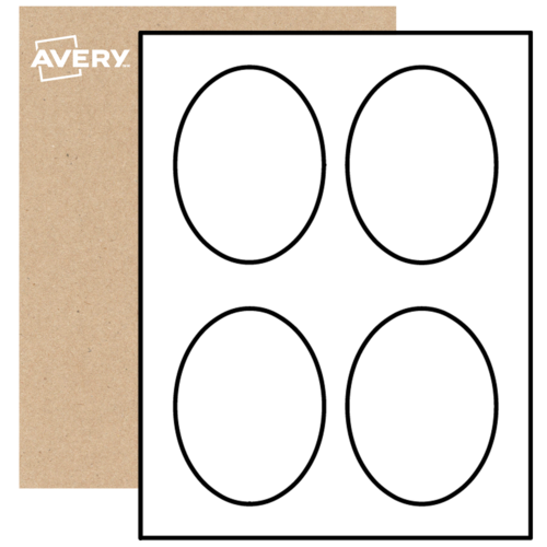 Oval Labels By The Sheet