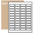 Étiquettes rectangulaires