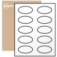 Oval Labels By The Sheet