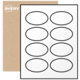 Oval Labels By The Sheet