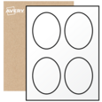 Oval Labels By The Sheet