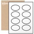 Scalloped Labels By The Sheet