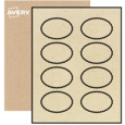 Scalloped Labels By The Sheet