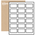 Étiquettes rectangulaires