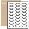 Oval Labels By The Sheet