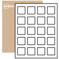 Square Labels By The Sheet