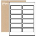 Étiquettes rectangulaires