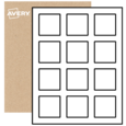 Square Labels By The Sheet