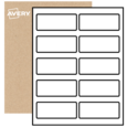 Étiquettes rectangulaires