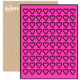 Heart Labels By The Sheet