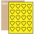 Heart Labels By The Sheet