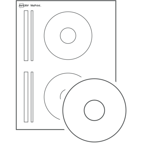 Étiquettes pour CD imprimées personnalisées 
