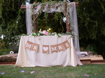 Recreate this wedding bunting in two ways