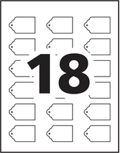 Avery&trade; White Printable Tags with Strings Template