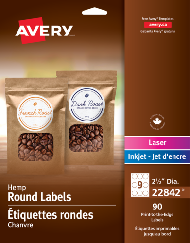 Avery® Hemp Round Labels