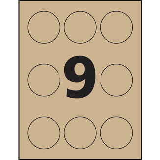 Avery&reg;  Kraft Brown Round Labels Template