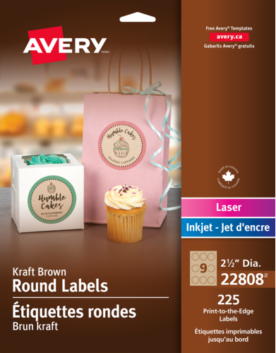 Avery® Kraft Brown Round Labels