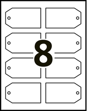 Avery&trade; Printable Rectangle Tags Template