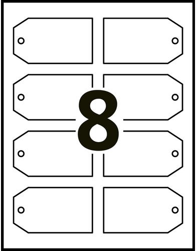 Avery&trade; Printable Rectangle Tags Template