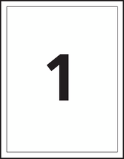 Avery&reg; White Rectangle Labels Template
