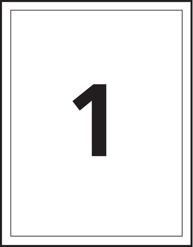 Avery&reg; White Vinyl Film Rectangle Labels Template
