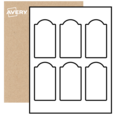 Arched Labels By The Sheet