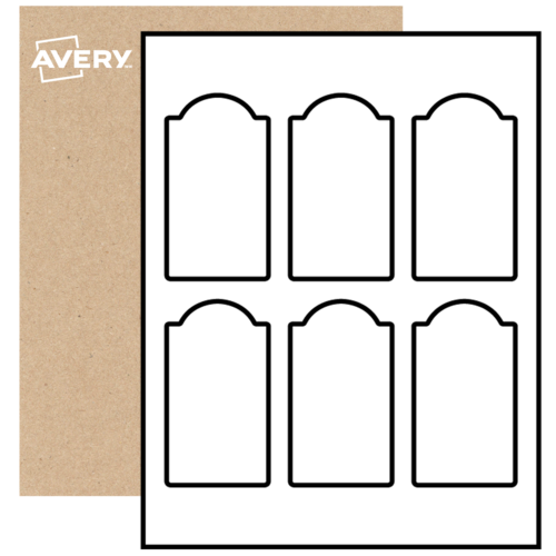 Arched Labels By The Sheet