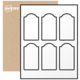 Arched Labels By The Sheet