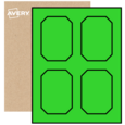 Emerald Labels By The Sheet