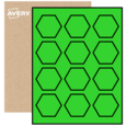 Étiquettes hexagonales