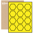 Étiquettes hexagonales