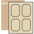 Emerald Labels By The Sheet