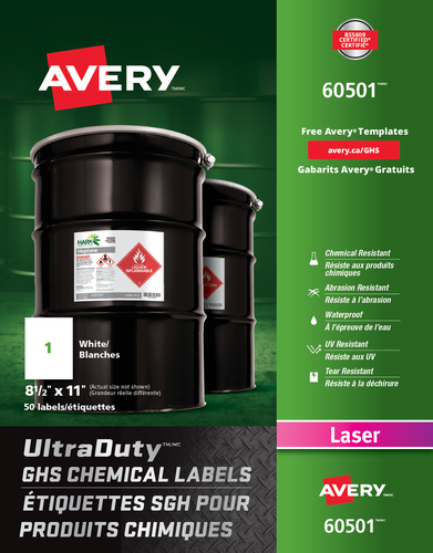 Avery® UltraDuty™ GHS Chemical Labels