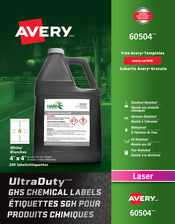  UltraDuty&trade; GHS Chemical Labels