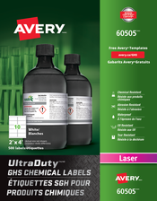 Avery&reg; UltraDuty&trade; GHS Chemical Labels 