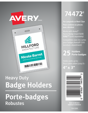  Vertical Name Badge Holders