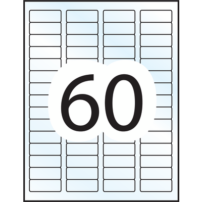 Avery Glossy Clear Easy Peel® Return Address Labels - 7668 - Template ...
