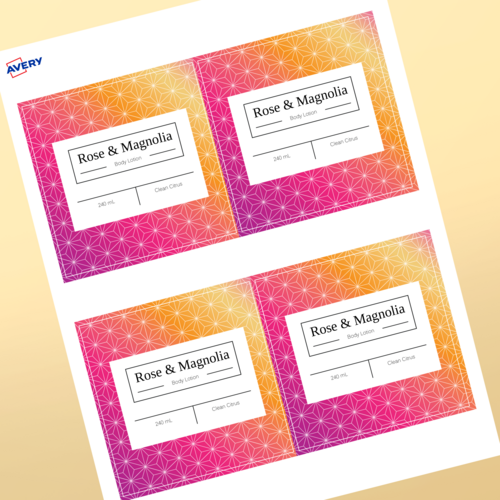 Professional Printed Square Labels